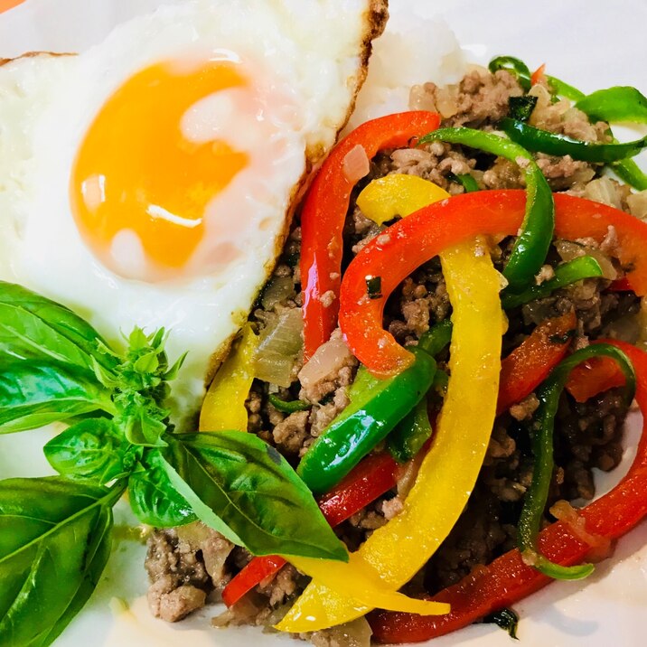 ガパオ ライス 簡単おもてなしランチ レシピ 作り方 By Sea Kitchen 楽天レシピ